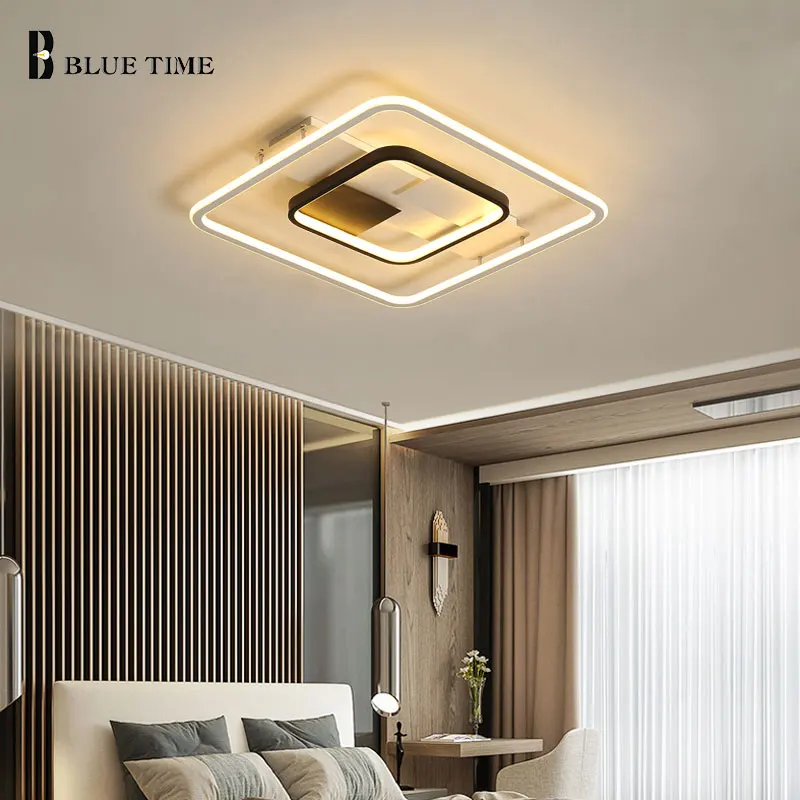 New Modern Led Ceiling Light For Bedroom Living room Dining Kitchen Simple Black White Lamp Lighting Luminaries | Освещение