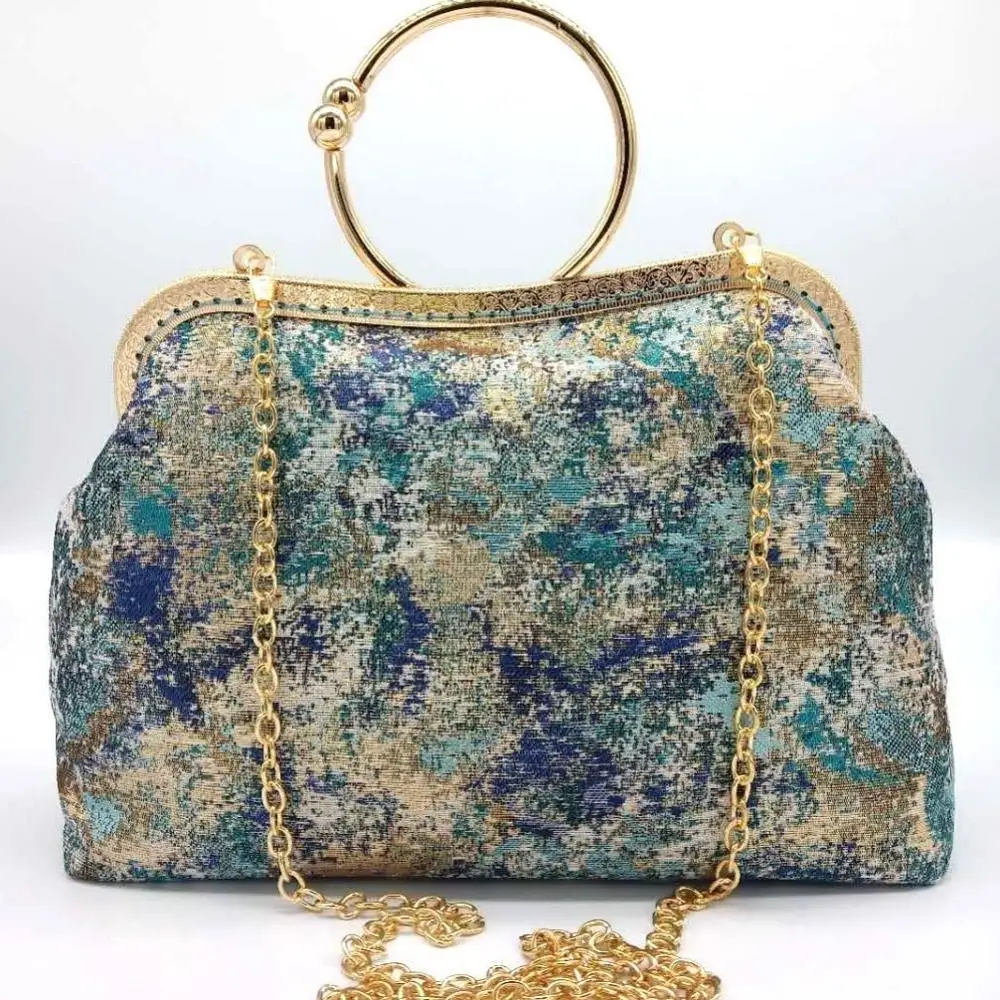 vintage bag 1 Ретро Модные Винтажные сумки, женские сумки с замком поцелуя, маленькая цепочка, женские сумки через плечо - Цвет: vintage bag 1