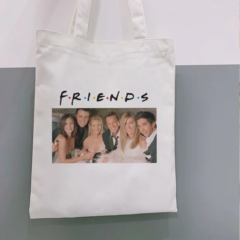 Hot TV Show Friends Letters Print Messenger Bag Harajuku Street Shoulder Canvas Bags Vogue Casual Handbags Fun Women Wallet |
