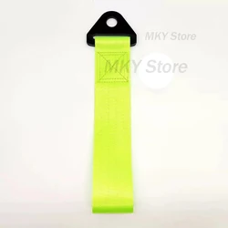 Premium Car Pendant Tow Strap - Durable Auto Accessory for Bumper and Trailer Use (Green)