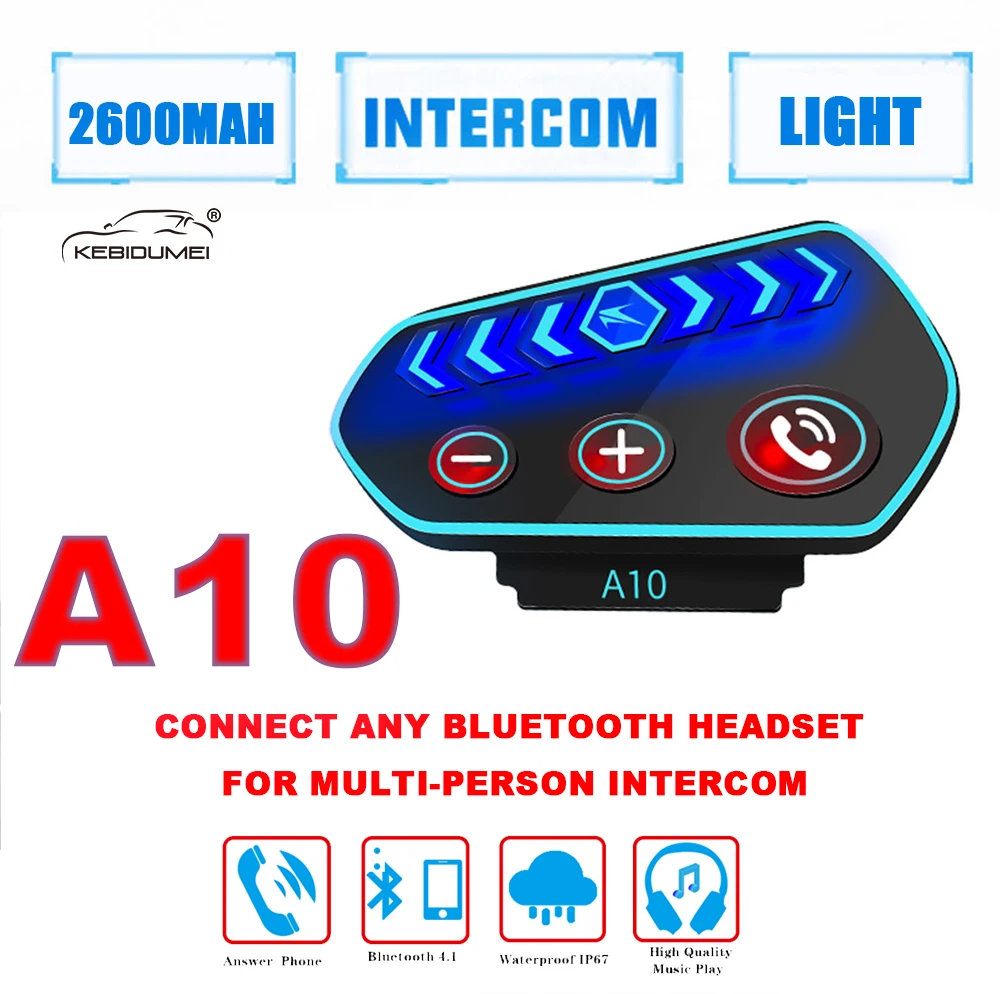 

Motorcycle Helmet Headset Bluetooth 5.0 Wireless Handsfree Stereo Earphone Motorbike Helmet Headphones MP3 Speaker 2600mA