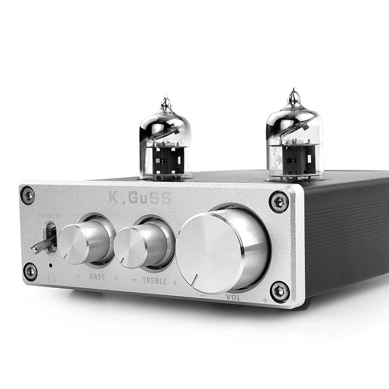 Акция-Kguss T3 Мини-предусилитель ламповый усилитель буфер 6J1 Hifi аудио предусилитель