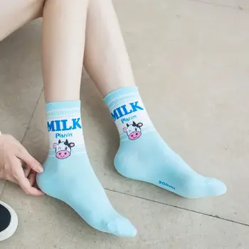 

5Pair/Set Soft Cotton Low Cut Ankle Socks Banana Milk Strawberry Sports Socks