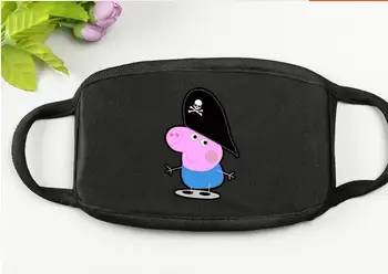 

Peppa Pig Lovely Face Mouth Masks Toy Festive Party Respirator Keep Warm Cotton Cute Mask Camouflage Anti Dust Mouth Figures