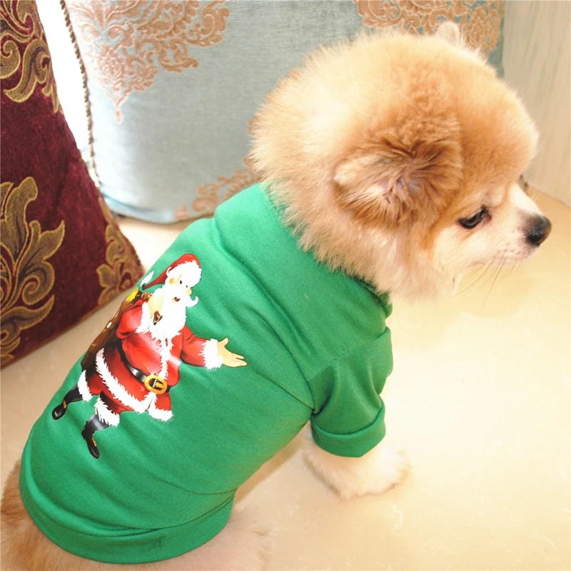 Одежда для домашних собак, Рождественский костюм, милые Мультяшные куртки для собак, одежда для маленьких собак, тканевый костюм для домашних животных, одежда для собак Kitty