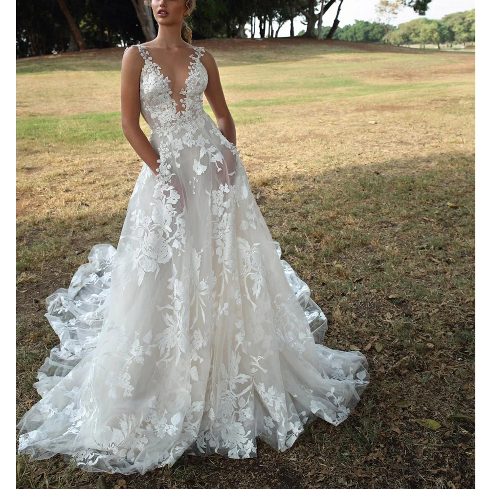 Robe de soiree романтические кружевные свадебные платья Длинные вечерние сексуальные