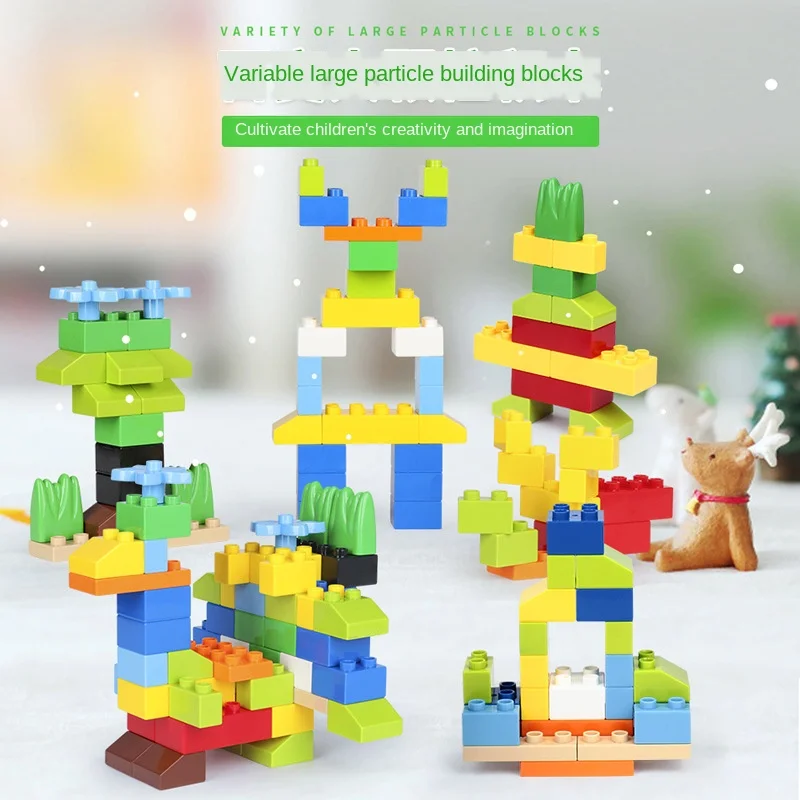 

52p Large Big Giant Size DIY Building Blocks Ideas Compatible Blocks Accessories DIY Assembly Creativity Bricks Toy Sets For Kid