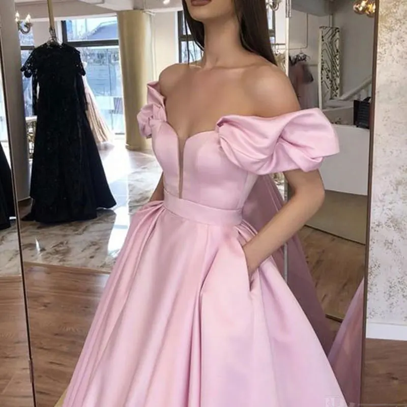 Пышные рукава Короткие атласные вечерние платья для выпускного вечера vestido de noiva sereia платье атласное платье de soiree элегантное платье