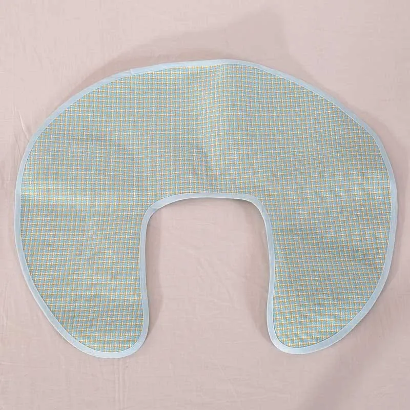 Only mat ! Pregnant Sleep Support Pillow Mat Ice Silk Mat Comfortable U Shape Mat Cover Summer Bedding 5
