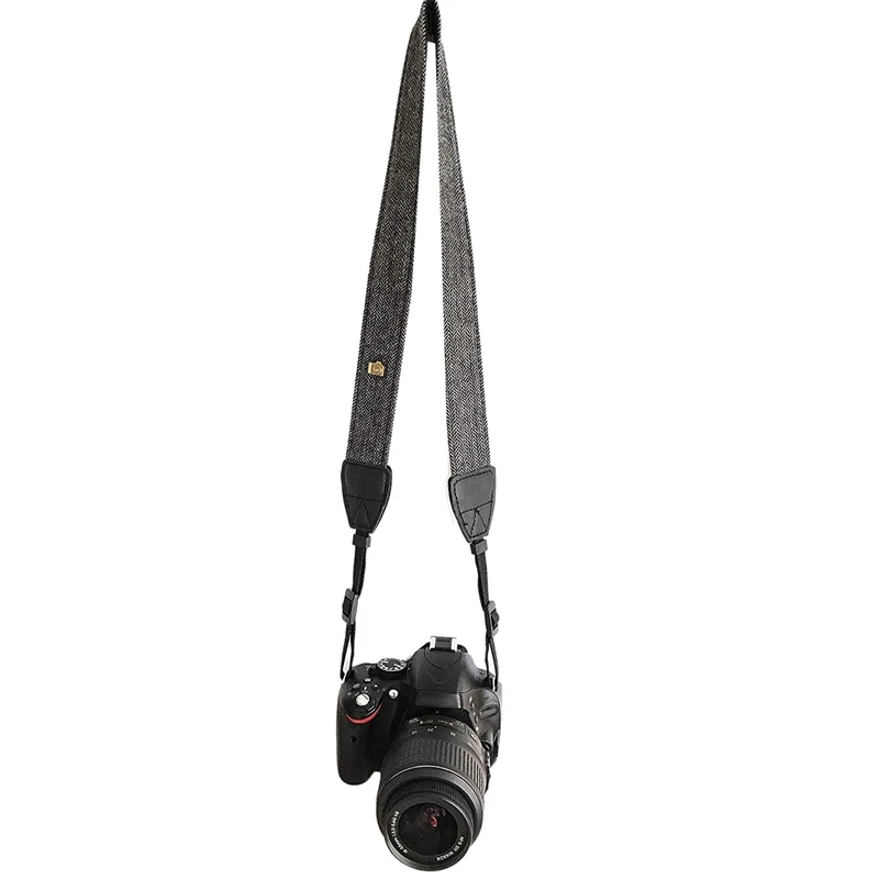 Камера плечевой шейный ремень винтажный ремень для всех Dslr камеры Nikon Canon sony Pentax(серый