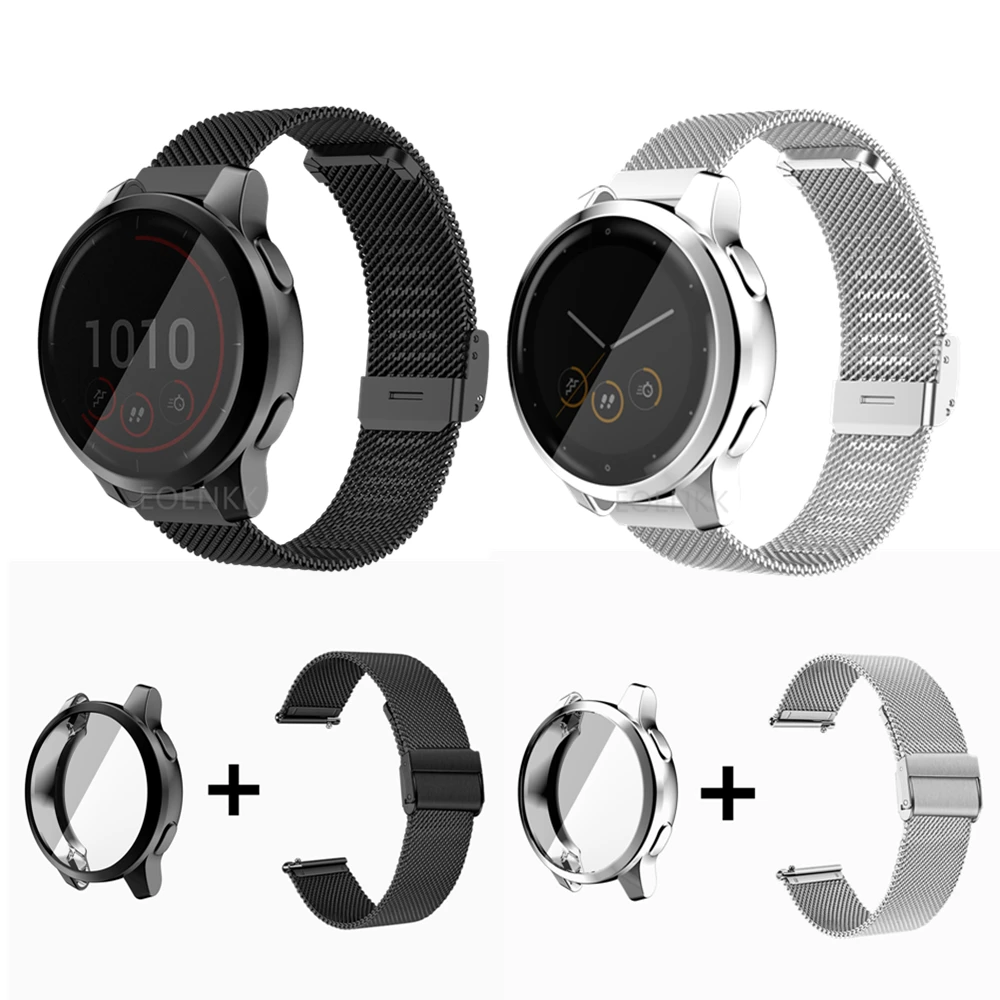 Чехол из ТПУ + ремешок для наручных часов Garmin Vivoactive 4S 4 3 Music/Venus 2 2S сменный на