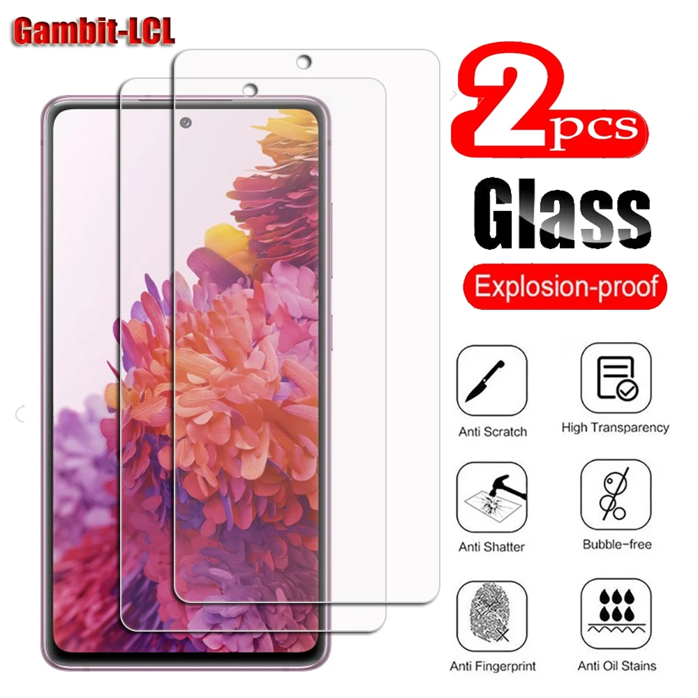 

2Pcs Original Protective Tempered Glass For Samsung Galaxy S20 FE 6.7" S20FE 5G (Fan Edition) Phone Screen Protector Cover Film
