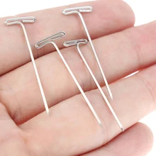 50/100/200 шт покрытые серебром, маленького размера, круглой формы с диаметром 32 мм, футболка с длинным рукавом и надписью шпильки парик T булавки для парик Дисплей для проведения Парики Инструменты для укладки волос