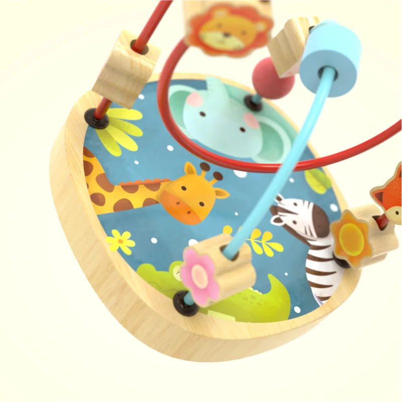 Goryeobaby, игрушка-браслет из бисера, развивающая игрушка для детей, строительные блоки для маленьких девочек 1-2-3 лет, мальчик ЕА