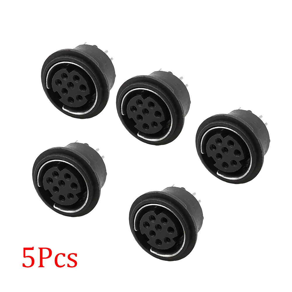 DIN 13 Pin Circular Jack Female Panel Mount PCB Mount Connector Adapte`uk - Foto 7