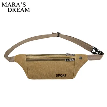 

Mara's Dream New Men Casual Waist Pack Bag Belt Bag Adjustment To Shoulder Canvas Fanny Pack Coin Phone Belt Bag Travel Pouch