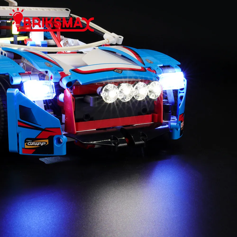 BriksMax комплект освещения для серии Technic 42077 ралли автомобиля строительные блоки комплект света(не включает модель