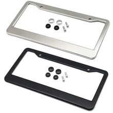 12inchx6inch Car License Plate Frame Holder Stainless Steel For USA American Canada Truck