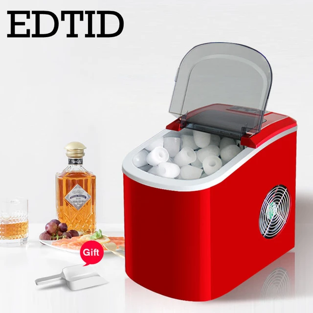 220v Mini Electric Round Ice Maker Automatic Ice Machine For