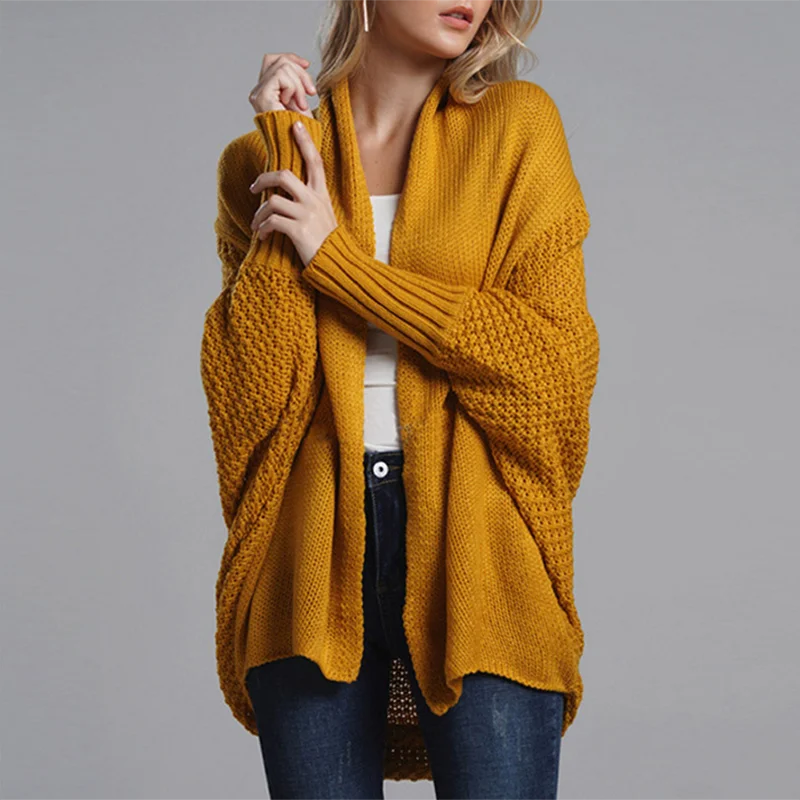 Poncho Promotion Real Jumper 2019 Autumn And Winter Sweater Shirt Jacket Europe The Foreign Trade Bat Sleeve Cardigan Women Poncho Promotion Real Jumper 2019 Autumn And Winter Sweater Shirt Jacket Europe The Foreign Trade Bat Sleeve Cardigan Women