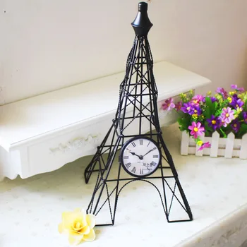 

Eiffel Tower Pendulum Clock,Desktop Clock,Home Decoration,Silent Desktop Clock,Iron Crafts 41*20.5*20.5cm
