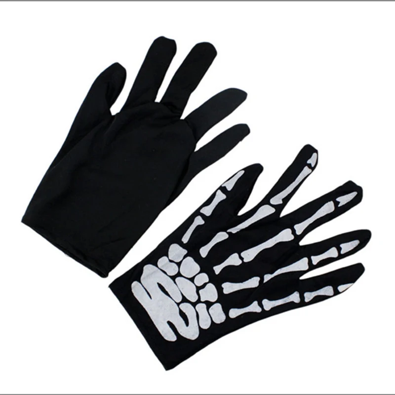 

Halloween Scary Skeleton Ghost Paw Gloves Dance Party Show Funny Props Toys