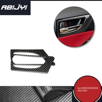 

2 Pcs Carbon Fiber Style Inner Car Front Door Handle Cover Trim Sticker Decoration For Lexus IS250 IS300 IS350 IS200 T 2013-2018