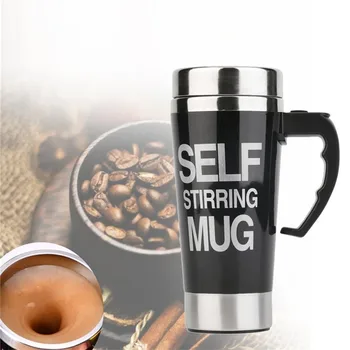 

Automatic Mixing Cup Coffee Milk Stainless Steel Thermal Lazy Self Stirring Mugs Double Smart Insulated Juice Mix Cup Drinkware