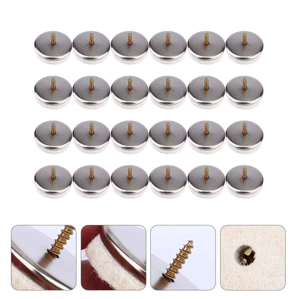 

48pcs Metal Glide Practical Non-skid Prime Glide for Chair Desk Sofa