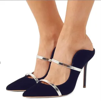 

SHOFOO shoes,Beautiful and fashionable women's shoes, suede, about 11cm high heel women's shoes, pointed toe pimps.SIZE:34 -45