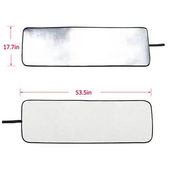 

Sun Visor Mat Windshield Sun Shade Heat Shield For Jeep Wrangler JL JT 2018-2019 New And High Quality