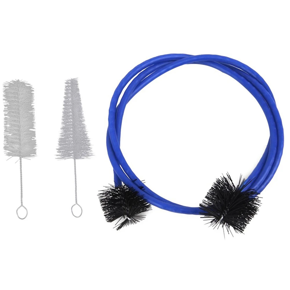 

The 3-Piece Set Is Used For The Trumpet Trombone Brass Blowing Nozzle Cleaner Valve Brush Rod Cleaning Kit Blow Cleaner