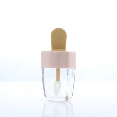 5ml 6ml Gradient Pink&Blue Beauty Lip Gloss Tube, Empty Black Pink icecream Lipstick Bottle, Plastic Matte refillable Container - Цвет: Model 4