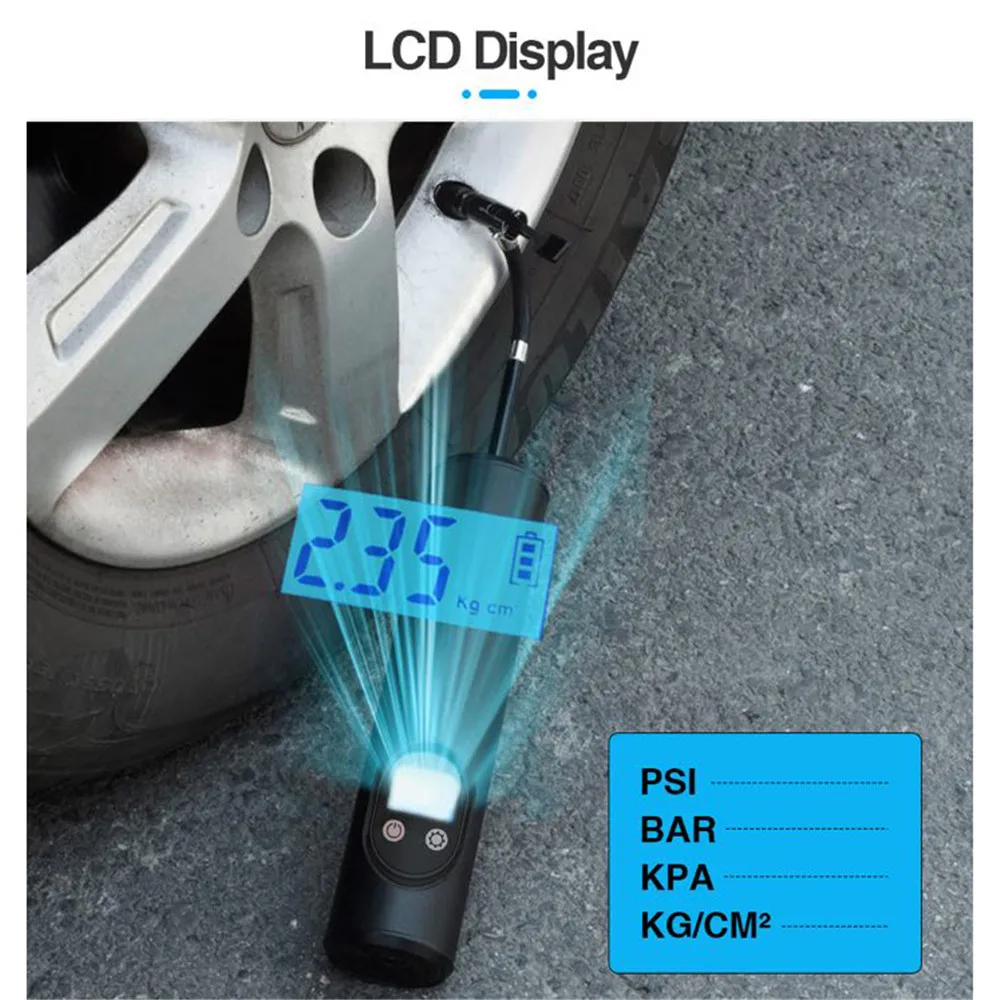 12V 150PSI ���� ����� ���� ���� ���� Ÿ�̾� �з� LCD ���÷��� �ڵ��� �����ſ�, �޴�� ���� Ÿ�̾� ��â��