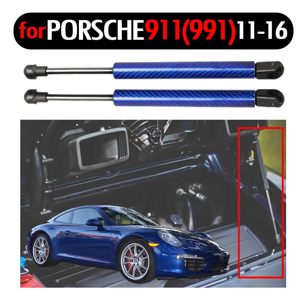 

for PORSCHE 911 (991) Coupe 2011-2016 Gas Charged carbon Front Trunk Gas Spring Struts Prop Lift Support Damper 294.5mm