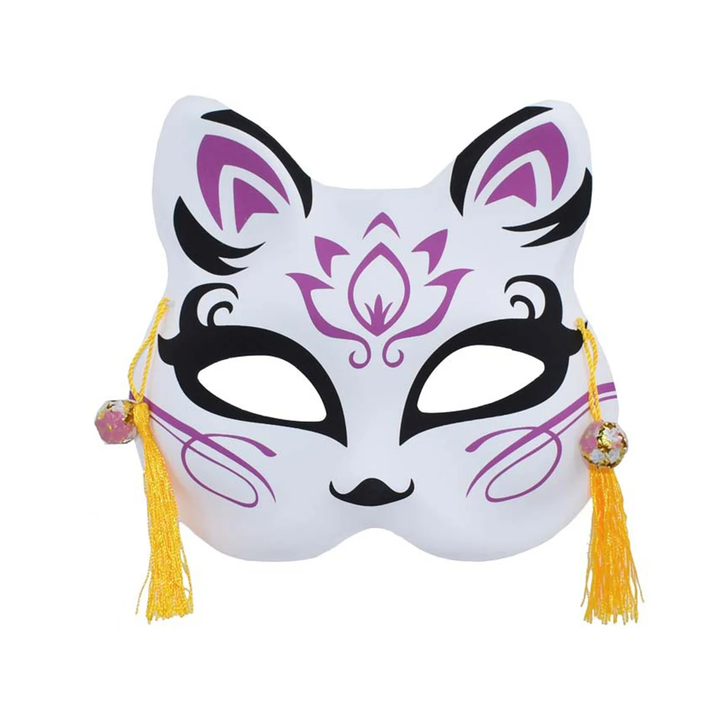 Маска пеннивайза маска на пол-лица для Хэллоуина кошка аниме лиса темная маска косплей бальный костюм реквизит маскарадный наряд Танцевальная вечеринка маска