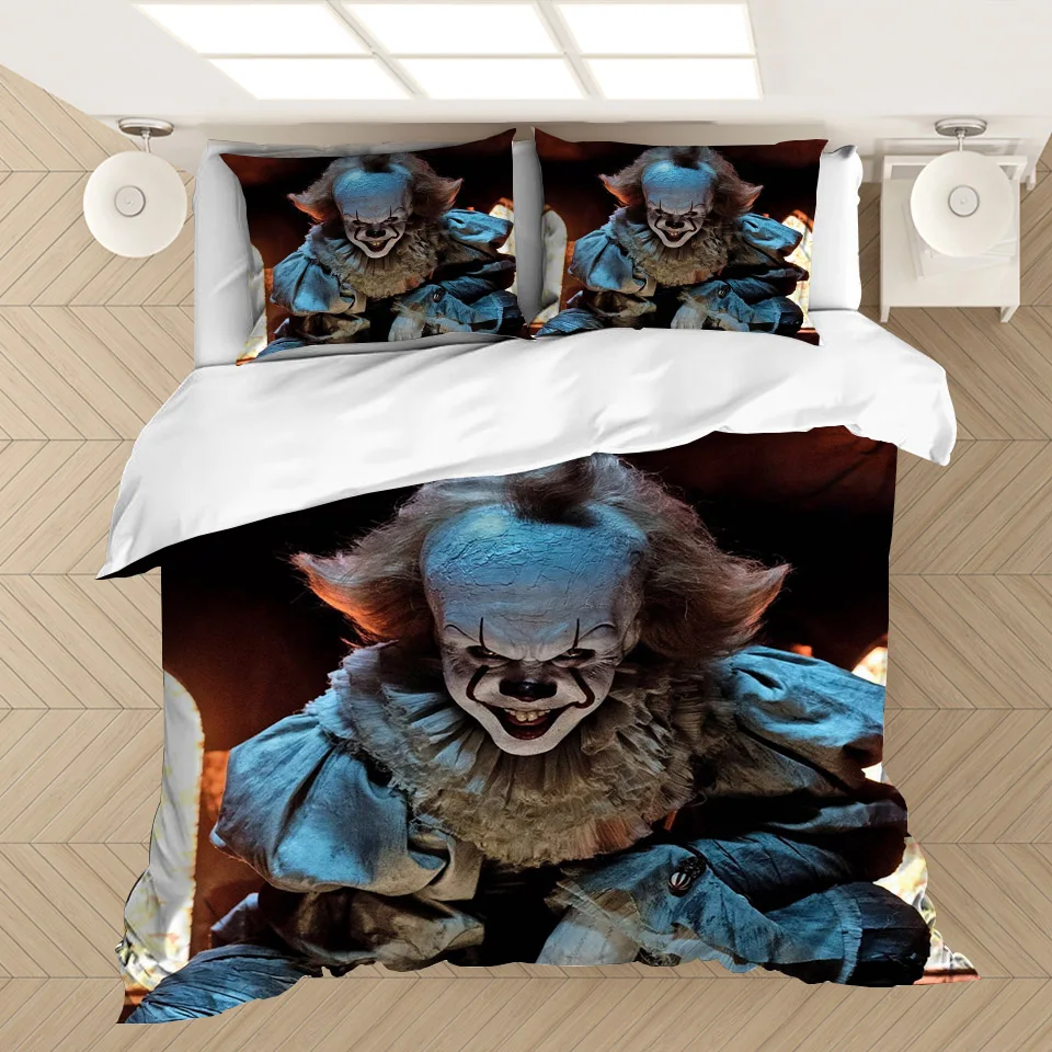 Pennywise – parure de lit, série film d'horreur Clown, housse de couette,  sans drap | AliExpress