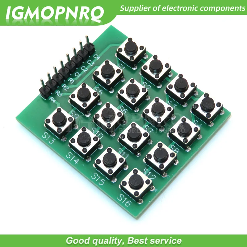 

1PCS 16 Keypad Keyboard 4x4 4*4 Matrix Switch Module 16 Button Mcu for arduino Diy Kit 8pin 8-pin