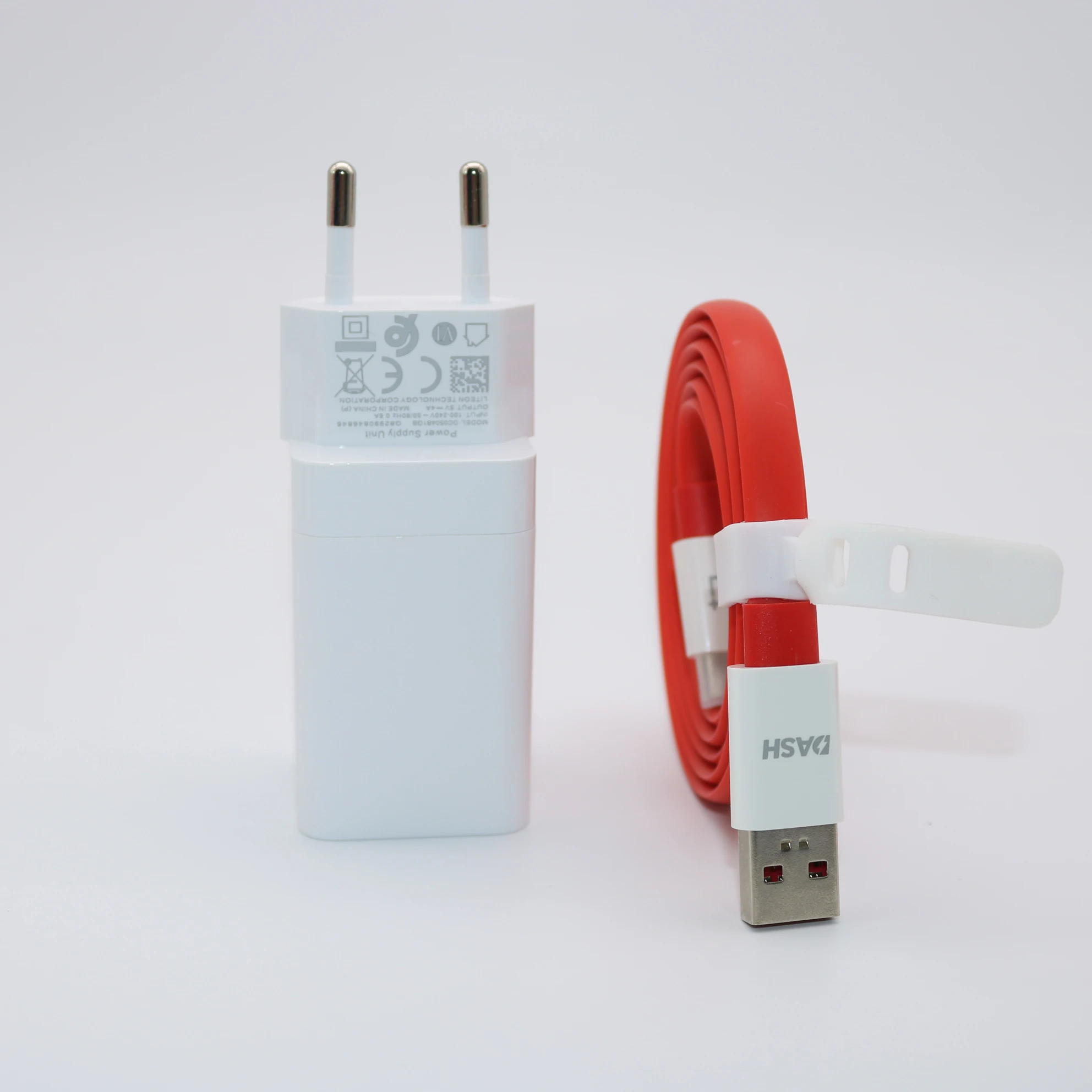 EU ONEPLUS 7 pro Dash зарядное устройство 5 В/4 а Быстрая зарядка USB настенный адаптер питания плоский круглый кабель для Oneplus 3 3T 5 5T 6 6T