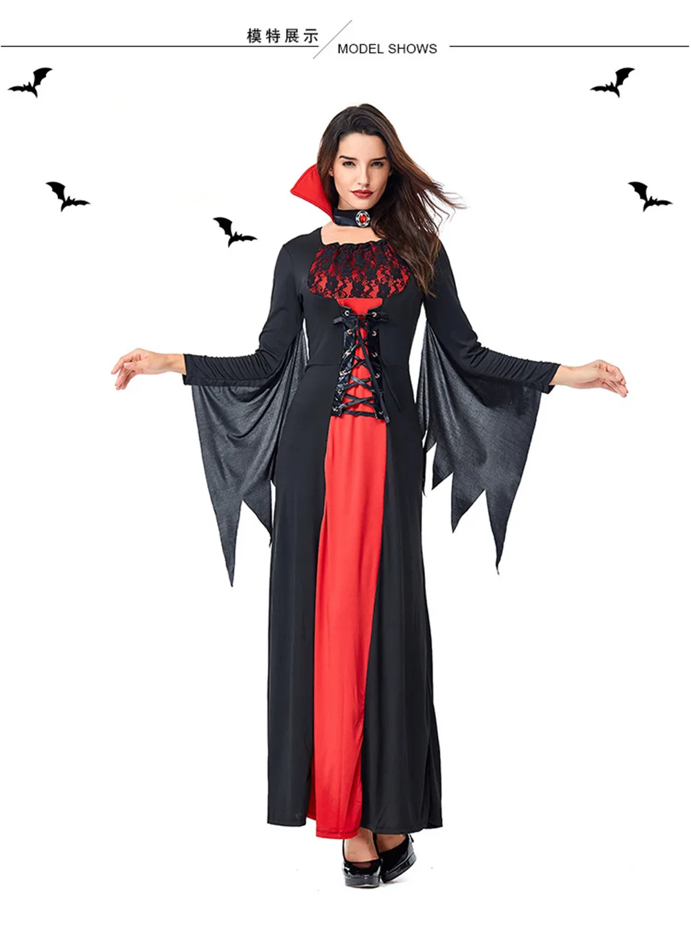 New festival Halloween Costume Sexy Vampire Costume Women Party Cosplay Gothic Halloween Dress Vampire Role Play Witch