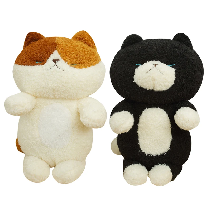 1pc 30センチメートル漫画ぬいぐるみ猫のおもちゃかわいい黒 白猫枕ぬいぐるみソフトための素敵な人形子供女の子誕生日の装飾のギフト Aliexpress おもちゃ ホビー