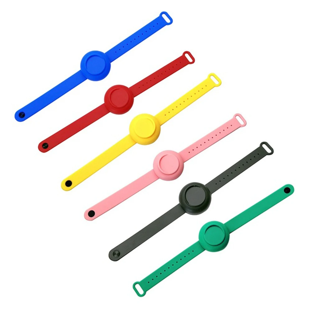 

Silicone Hand Sanitizer Bracelet Disinfectant Sub-packing Wristband Hand Dispenser Wearable Hand Sanitizer Dispenser Pump