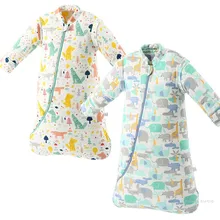 Enveloppe gigoteuse à manches longues détachables pour bébé fille et garçon,sac de couchage organique, vêtement chaud, couette de literie,