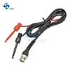 BNC Revolution Double Alligator Clip Oscilloscope Probe Test Line Q9 Medium Test Hook Oscilloscope Probe Test Line 4