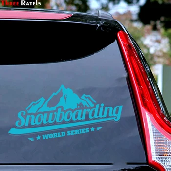 

Three Ratels C422-2 Alpine skiing sports Snowboarding logo Car sticker ski decoration sticker