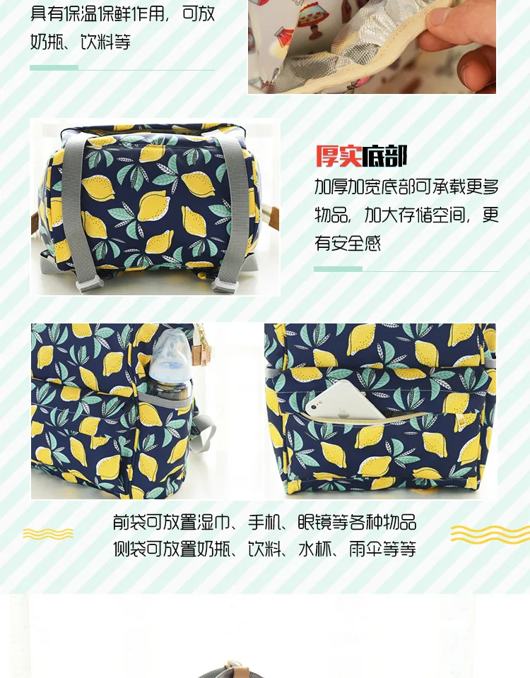 Сумка для подгузников стиль многофункциональный большой емкости ручной рюкзак для кормящих мам сумка Портативная сумка для мам