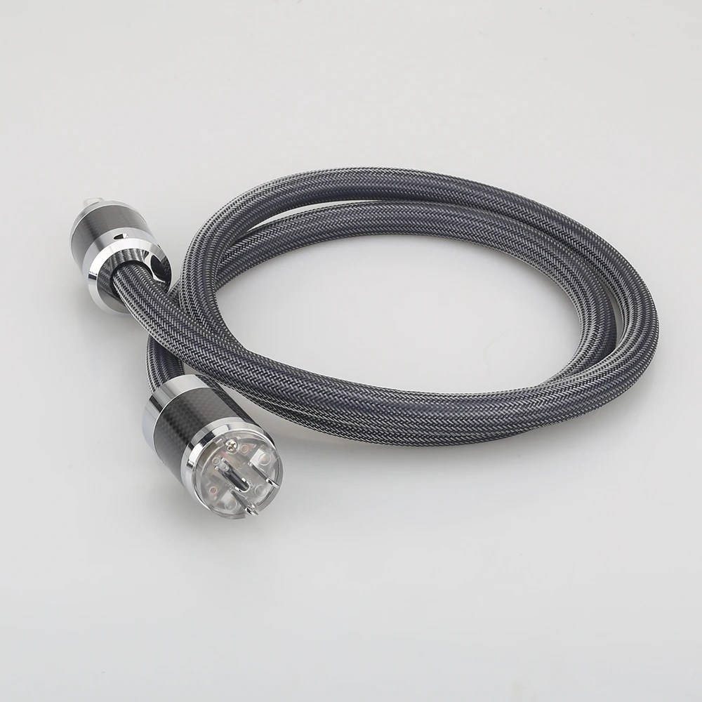 Audiocrast P101 DW15 Hi End OFC кабель питания с родиевым покрытием из углеродного волокна AC
