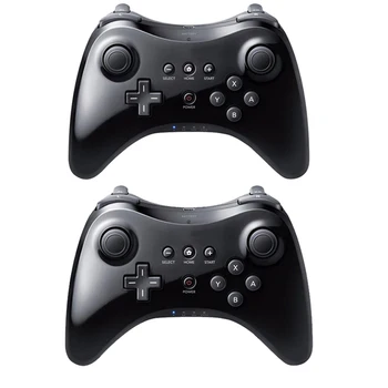 

Black Classic Dual Analog Wireless Bluetooth Remote U Pro Game Controller Gamepad for Nintendo For Wii U