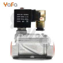 N.C высокотемпературные клапаны, SLP серия из нержавеющей стали под высоким давлением пилотная диафрагма, электромагнитный клапан, 110V 220V 380V 12V 24V