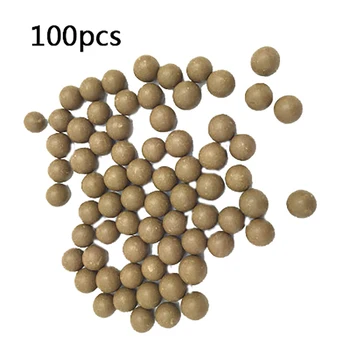 

100pcs 10mm Safety Slingshot Mud Ball Beads Outdoors Slingshot Archery Hunting Shoot Mud Ball
